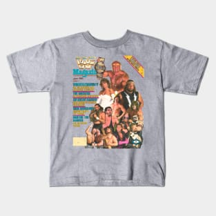 80s Wrestling Mag Kids T-Shirt